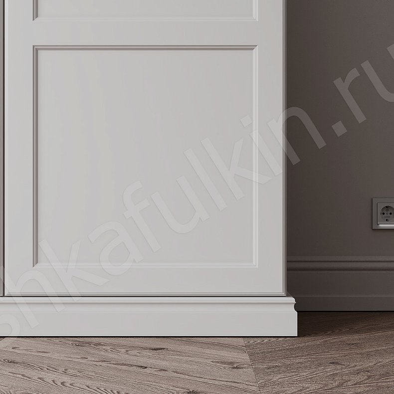 Шкаф Сантименто Белый Неоклассика 4х створчатые Спальня Для вещей 3