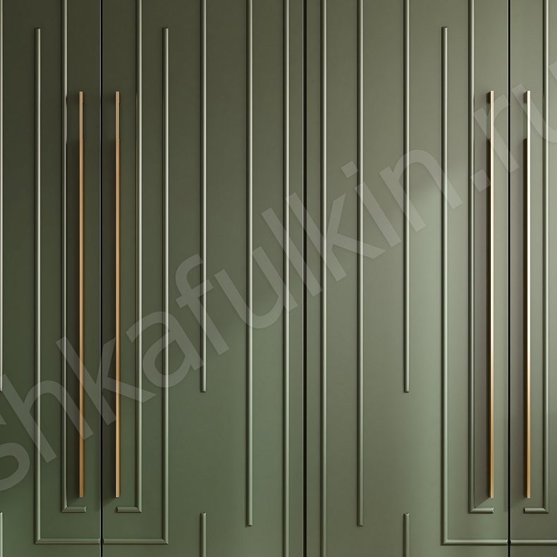 Шкаф Воланд Зеленый Модерн 4х створчатые Спальня Для вещей 3