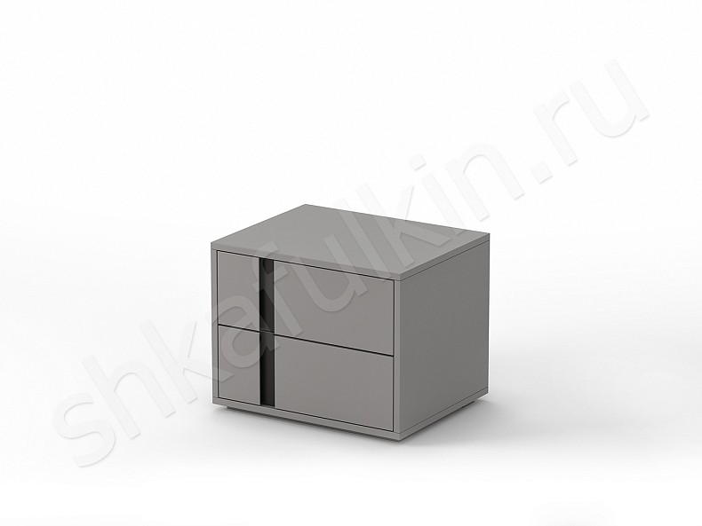 Тумба прикроватная Зиппи Черный Белый Коричневый Серый Светлые Темные Минимализм 2х створчатые Спальня Для декора