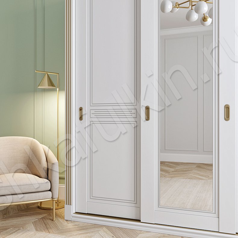 Изображение Шкаф-купе Адель Классика 3х створчатые Гостиная Для вещей 7