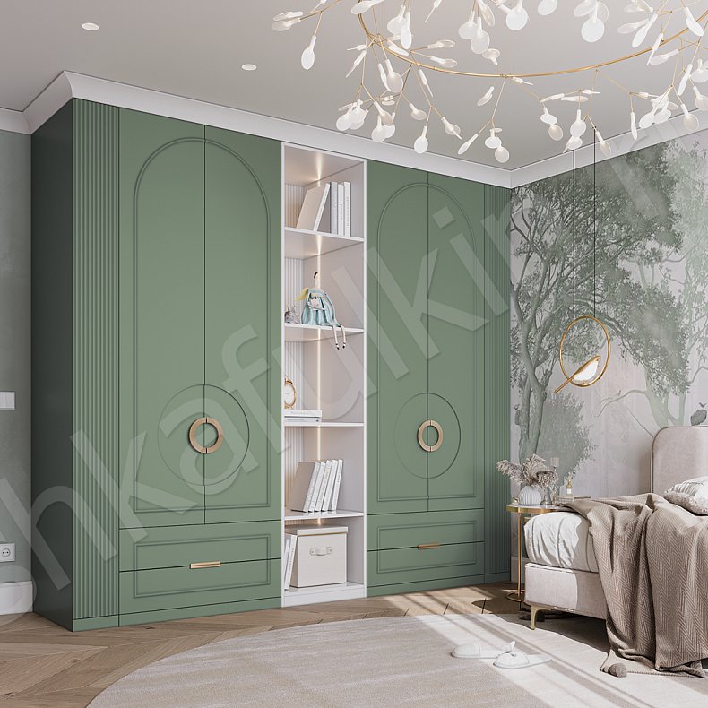 Детская Маура  Неоклассика 6и створчатые Детская Для книг Для вещей 8