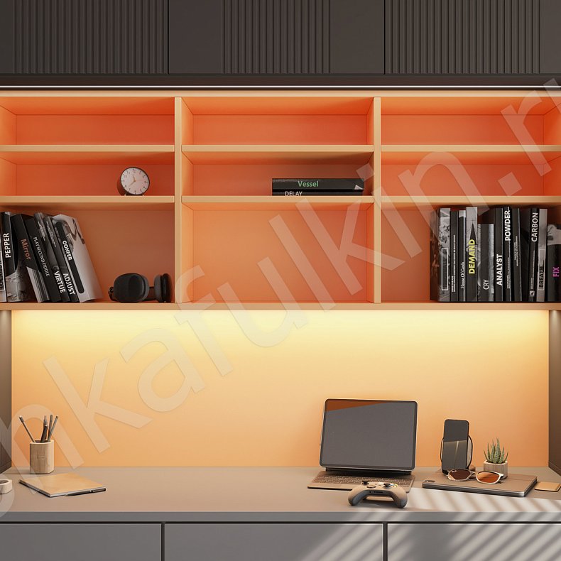 Изображение Детская Шондер Черный Цветной Светлые Зеленый Современный  Детская Для книг 7