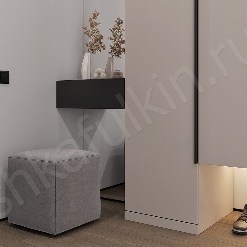 Прихожая Моннели Светлые Коричневый Минимализм 4х створчатые Прихожая Для вещей 2