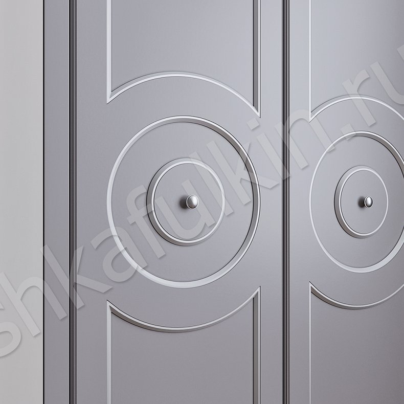 Изображение Гарнитур Долорес Коричневый Светлые Серый Неоклассика 4х створчатые Гостиная Для вещей 6