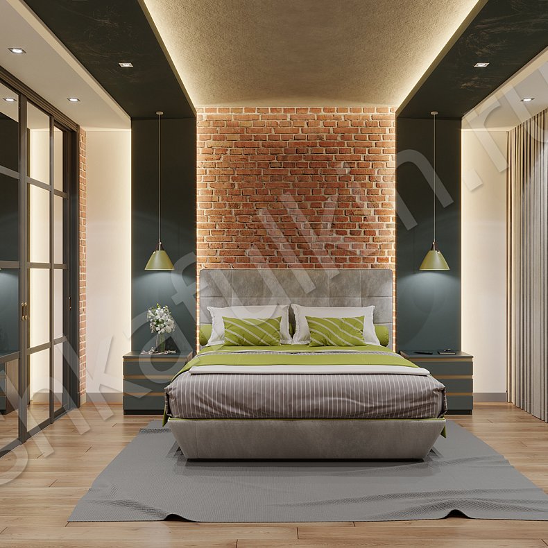 Изображение Шкаф-купе Лозанна Темные Черный Лофт 4х створчатые Спальня Для вещей 4