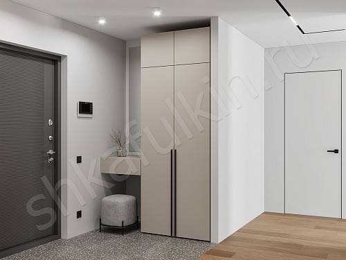 Прихожая 2 двери + консоль Симпле Светлые Минимализм 2х створчатые Прихожая 