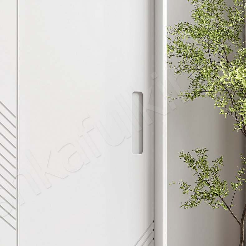 Шкаф-купе Фернандо Белый Древесный Серый Светлые Темные Современный 3х створчатые Гостиная Для вещей 6