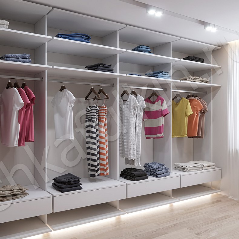 Изображение Гардеробная Пронто Белый Минимализм  Гардеробная  3