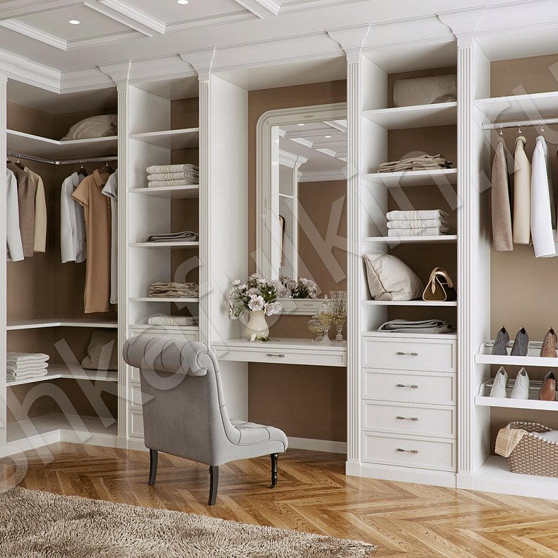 Изображение Гардеробная Сонет Белый Классика  Гардеробная  1