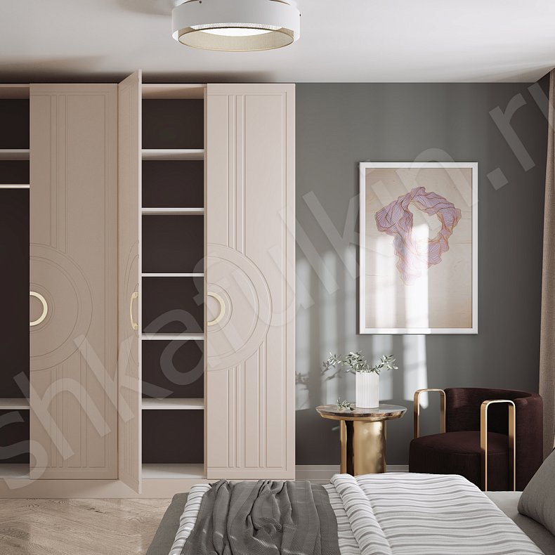Шкаф Кьяра Светлые Современный 4х створчатые Спальня Для вещей 4