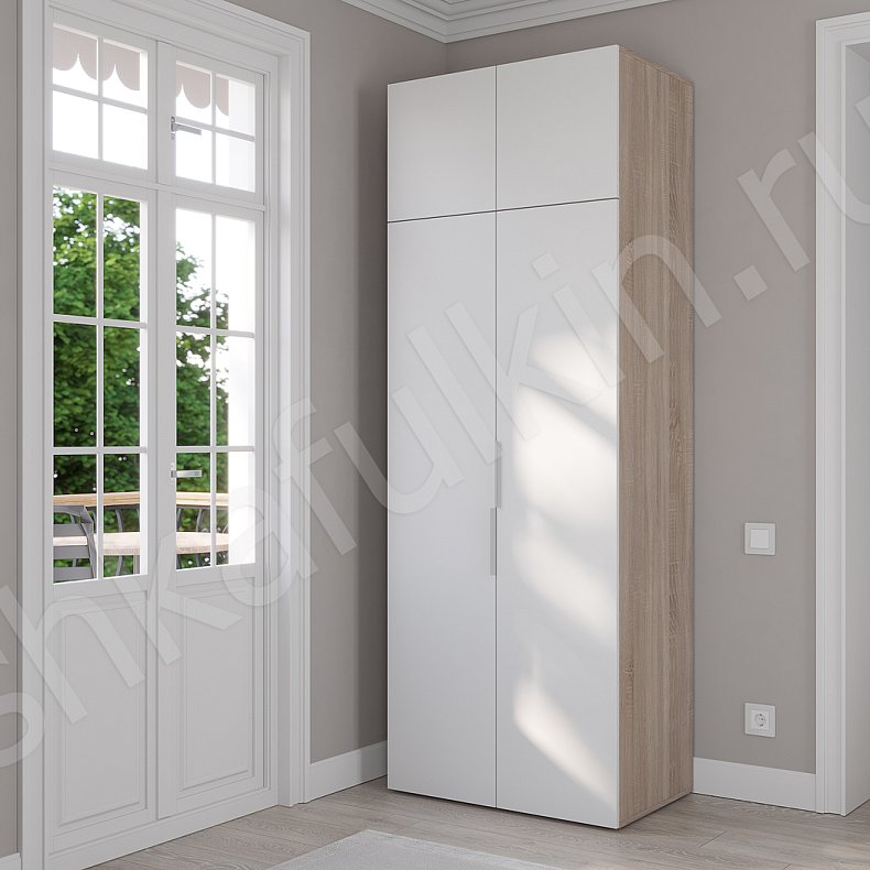 Изображение Шкаф Тони Темные Светлые Серый Коричневый Черный Белый Минимализм 2х створчатые Гостиная Для вещей 8