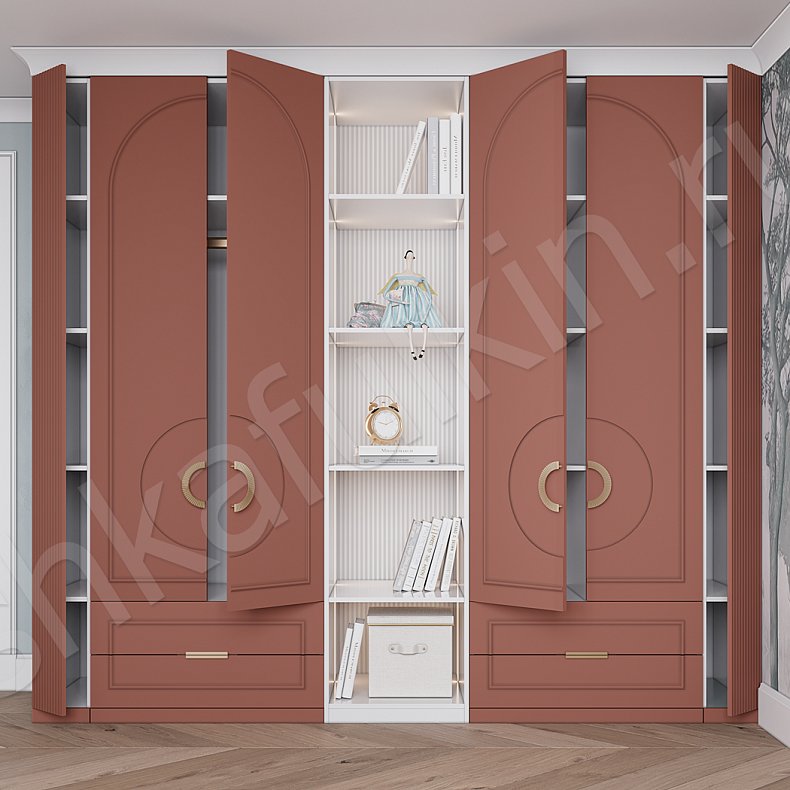 Детская Маура  Неоклассика 6и створчатые Детская Для книг Для вещей 4