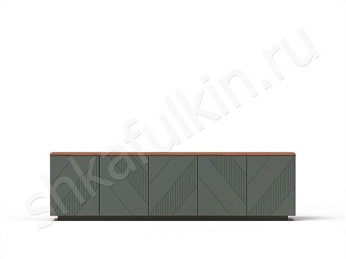 Изображение цвета Тумба Хадсон Древесный Белый Черный Серый Синий Светлые Зеленый Современный 5и створчатые Гостиная Для книг Для декора Под ТВ