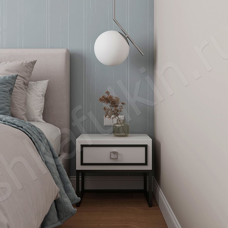 Встроенный шкаф Дантес Светлые Белый Классика 6и створчатые Спальня Для вещей Для белья 4