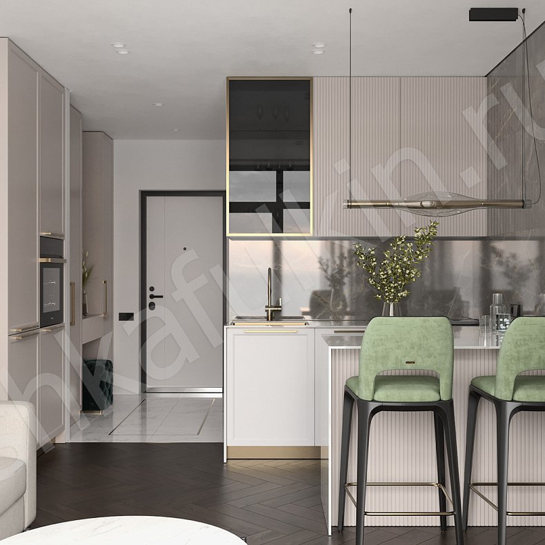 Кухонный гарнитур Сицилия Светлые Коричневый Белый    Для посуды Для декора 1