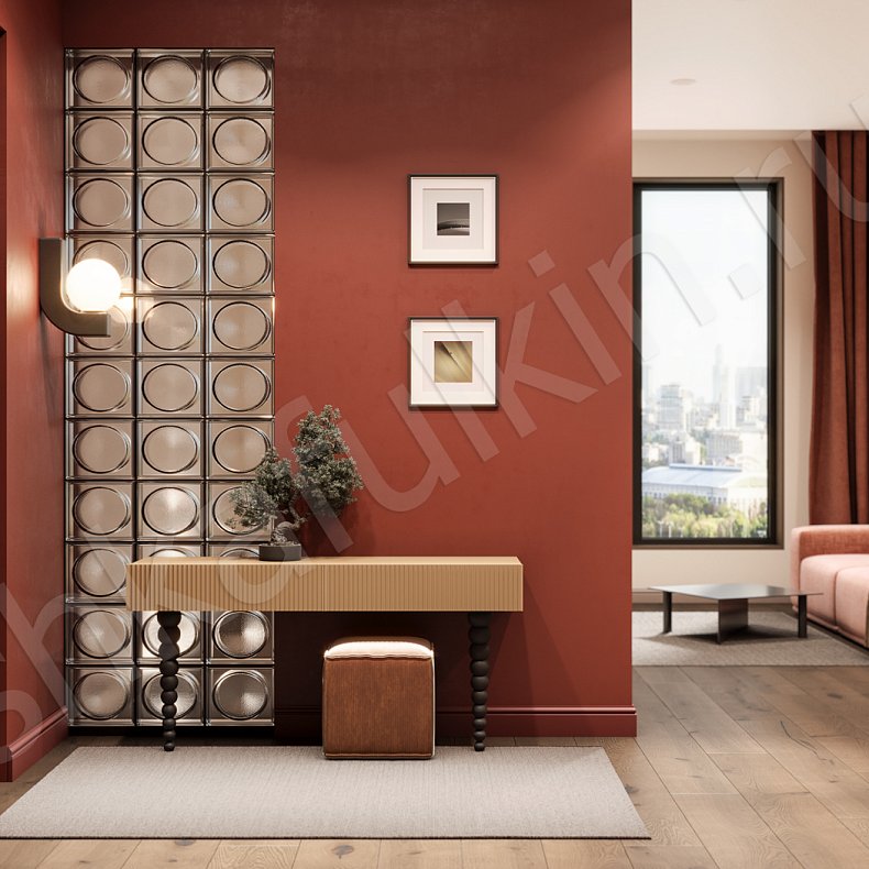 Прихожая Тангело Светлые Красный Цветной Современный 3х створчатые Прихожая Для вещей Для декора 3