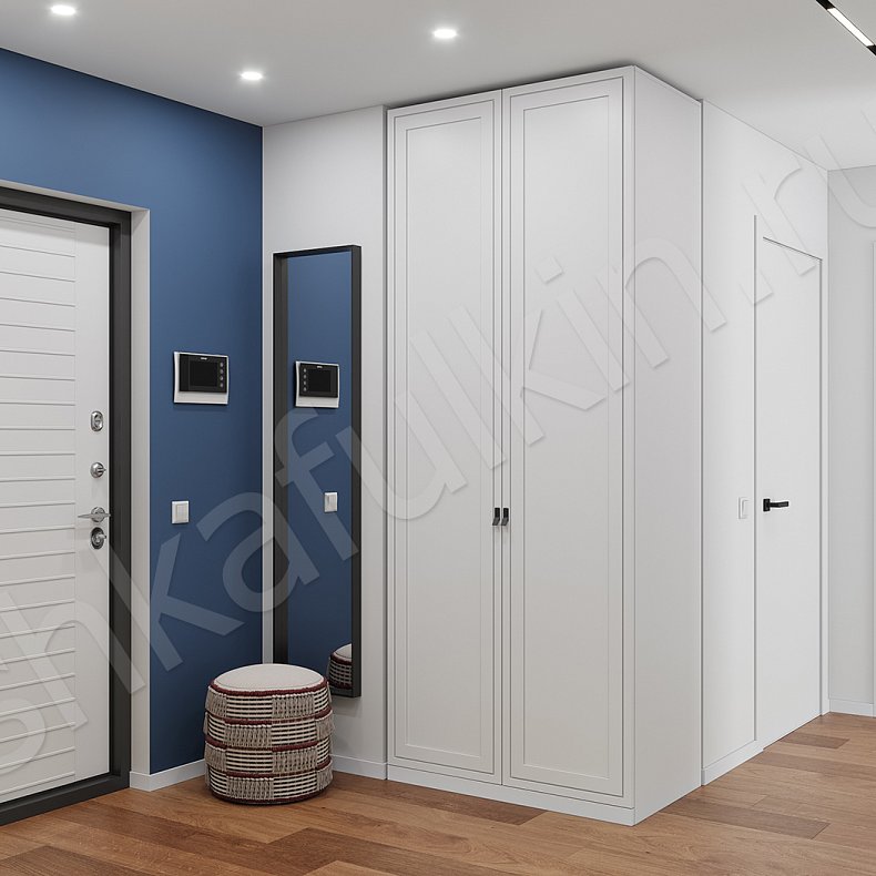 Прихожая Элвис Белый Светлые Минимализм 2х створчатые Прихожая Для вещей