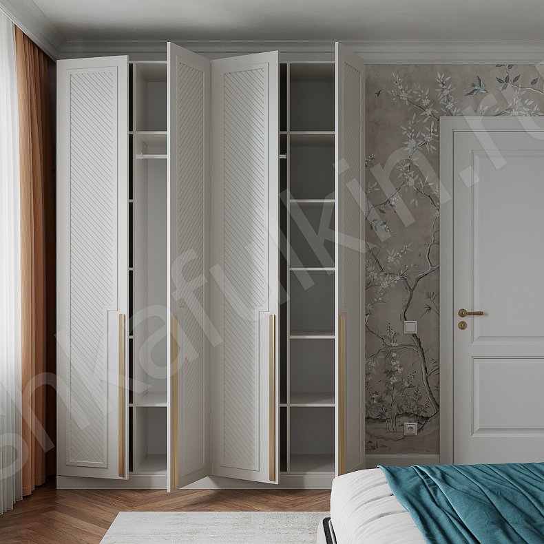 Шкаф Танзано  Модерн 4х створчатые Спальня Для вещей 9
