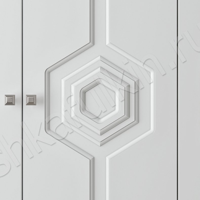 Изображение Гарнитур Тонго Белый Светлые Современный 4х створчатые Спальня Для белья Для вещей 5