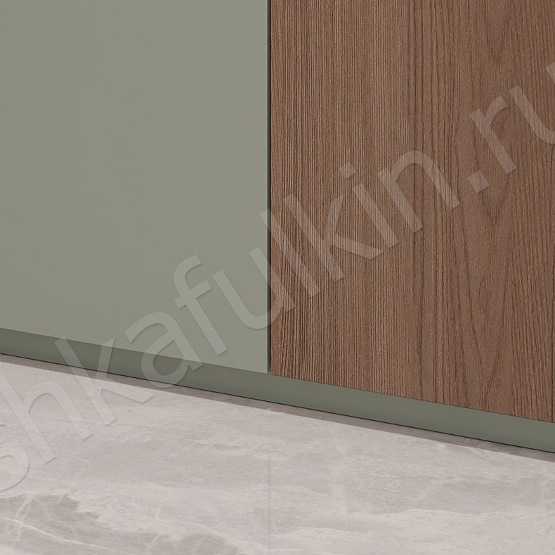 Прихожая Демерджи Цветной Древесный Серый Светлые Зеленый Современный 6и створчатые Прихожая Для вещей 4