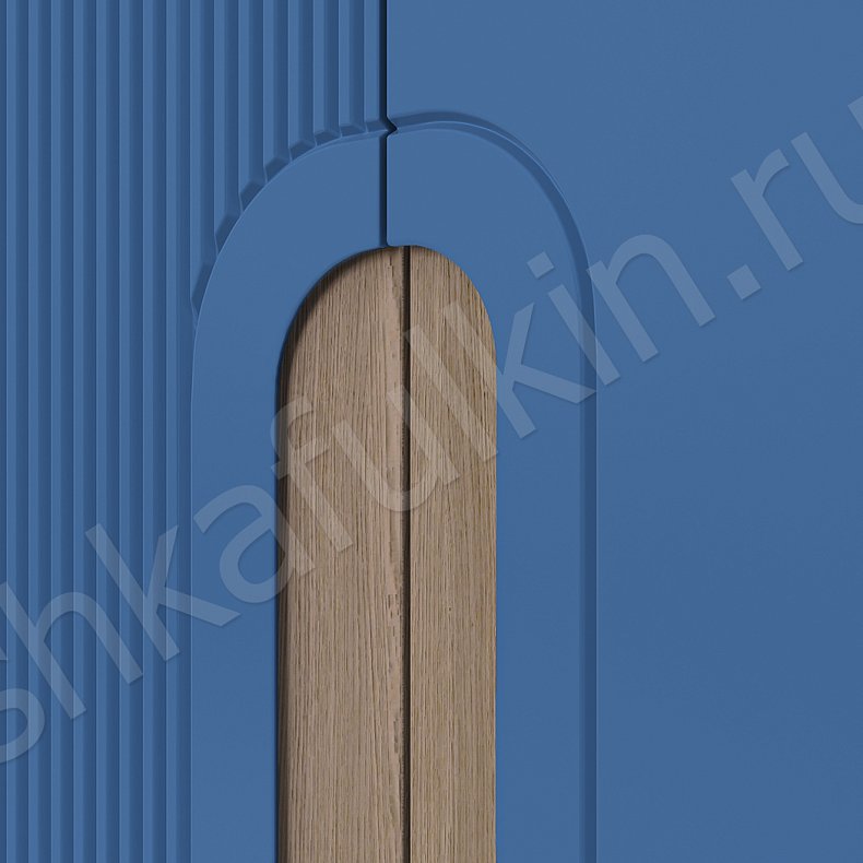 Изображение Гарнитур Андромеда Светлые Синий Цветной Современный 4х створчатые Спальня Для вещей Для декора Для книг Для белья 4