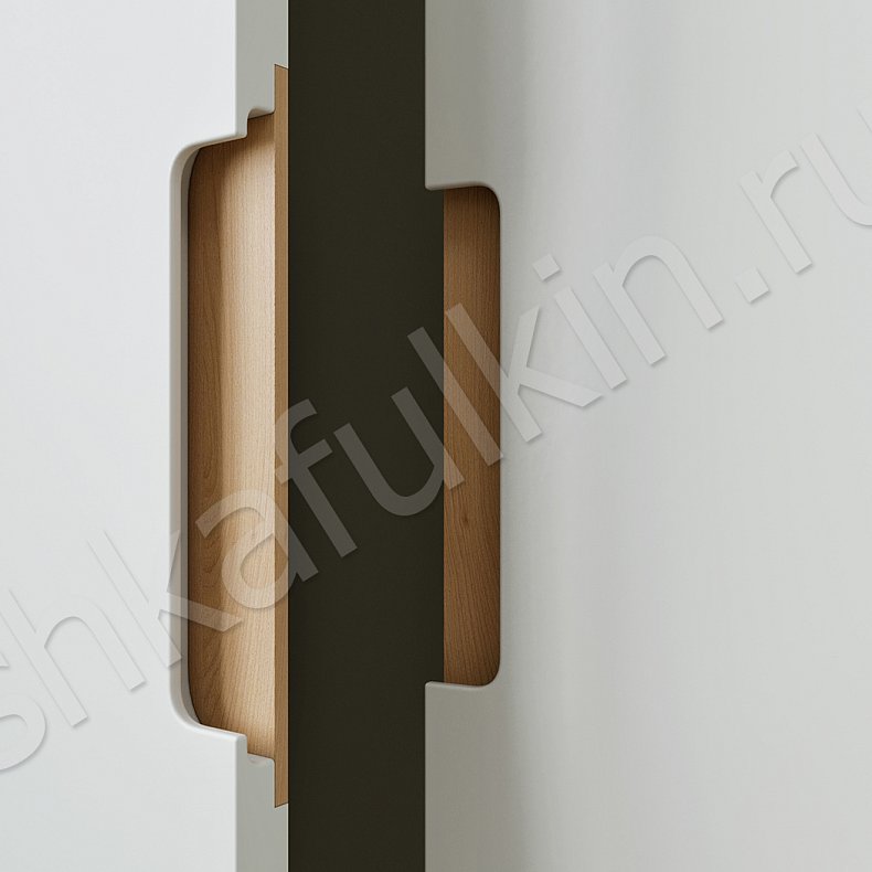 Изображение Гарнитур Уильям Белый Древесный Светлые Минимализм 4х створчатые Детская Для книг Для вещей 4