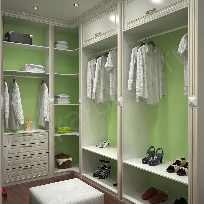 Гардеробная Марго Белый Классика  Гардеробная  2