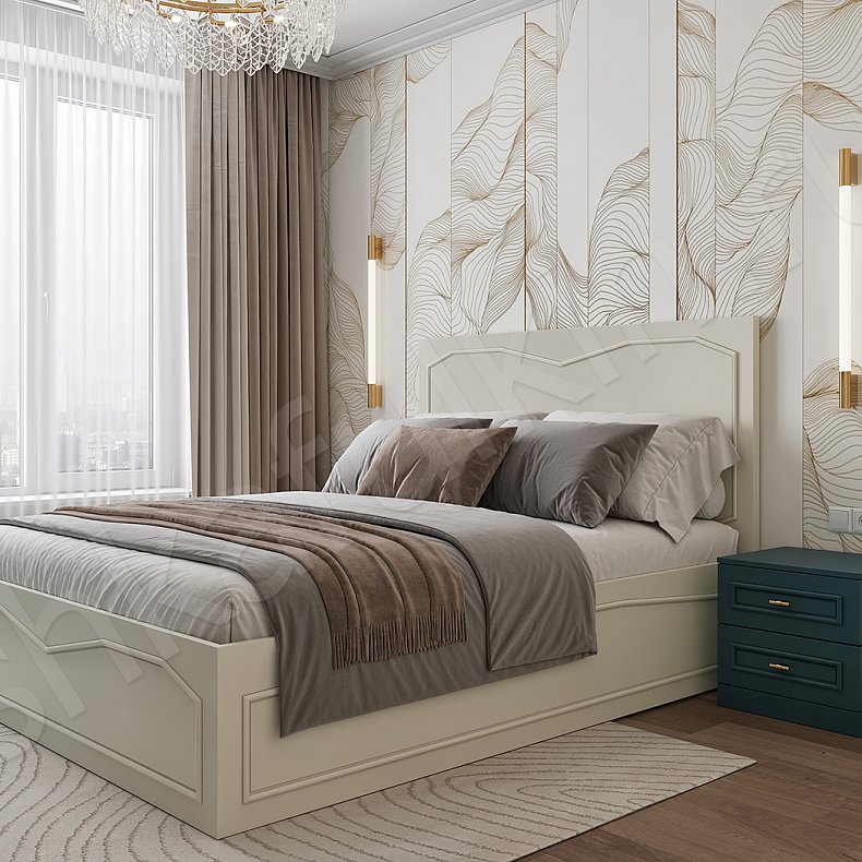 Гарнитур Мерседес Светлые Белый Современный 6и створчатые Спальня Для вещей Для белья 6