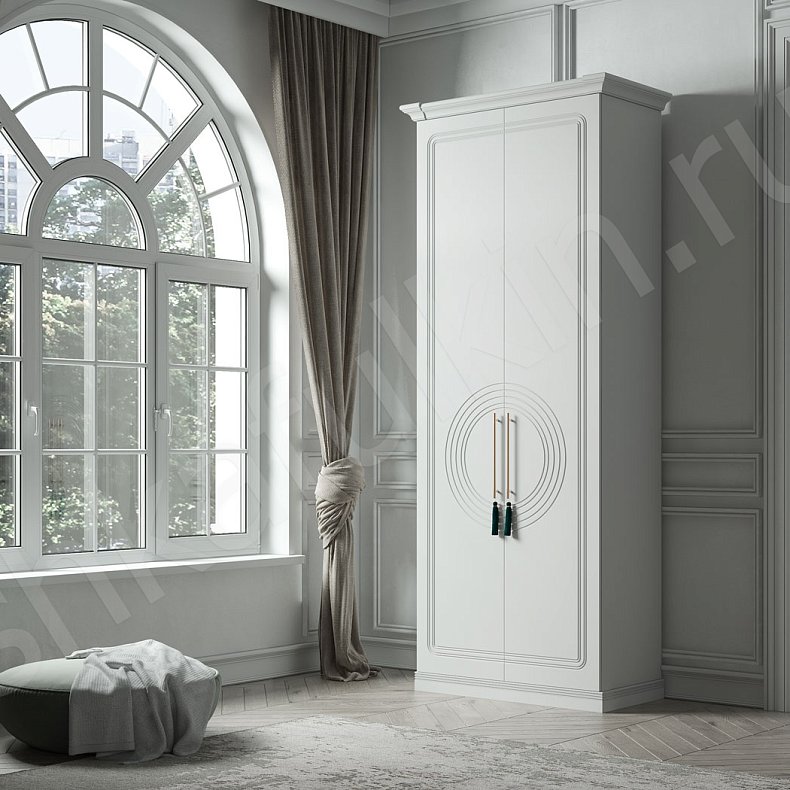 Изображение Шкаф Санмарино Лайт  Неоклассика 2х створчатые Гостиная  9