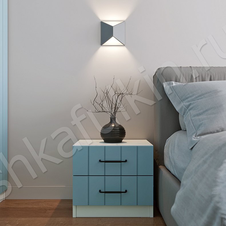 Изображение Гарнитур Кайрос Цветной Серый Синий Светлые Современный 5и створчатые Спальня Для вещей 7