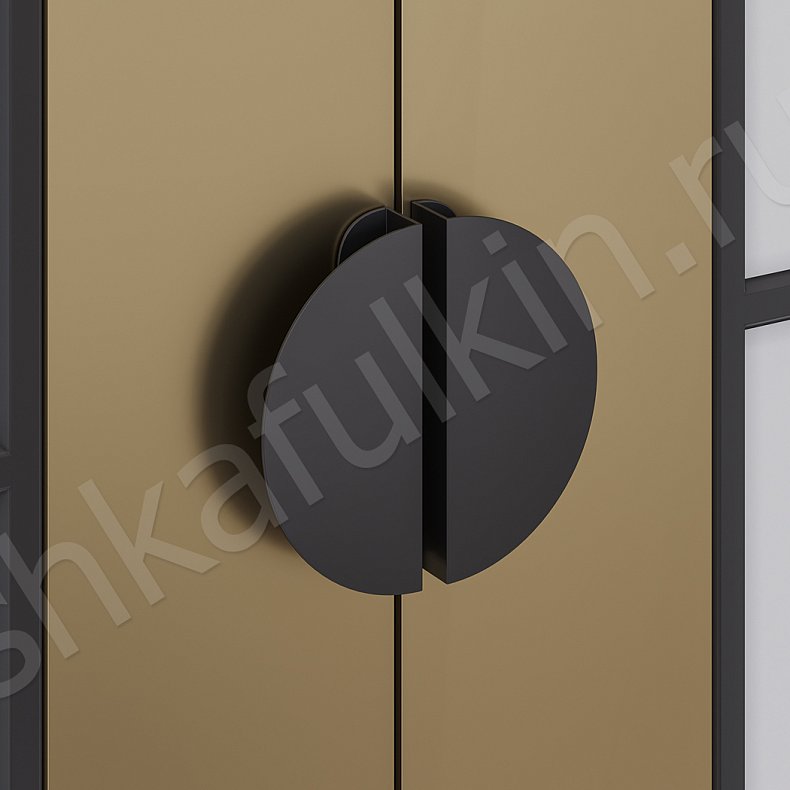 Встроенный шкаф Сальто Золото Белый Современный 4х створчатые Спальня Для вещей Для белья 5