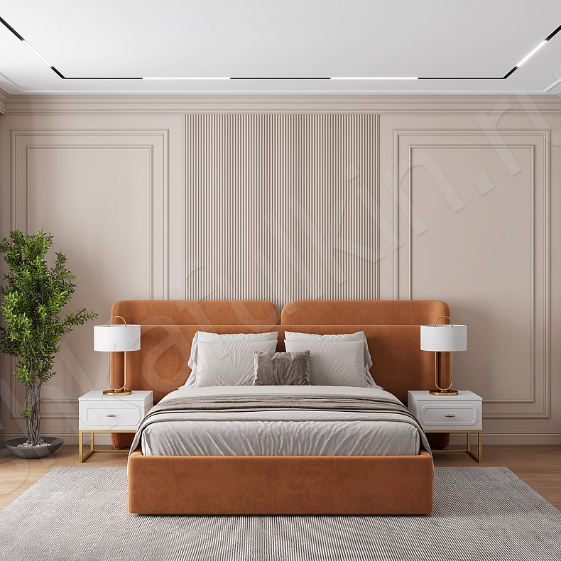 Изображение Гарнитур Мираж Белый Цветной Синий Светлые Неоклассика 5и створчатые Спальня Для вещей 3