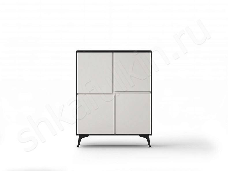 Тумба Парти Белый Черный Коричневый Серый Светлые Темные Современный 4х створчатые Гостиная Для декора Для вещей