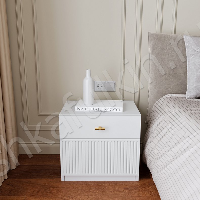 Изображение Гарнитур Невада Белый Светлые Неоклассика 2х створчатые Спальня Под ТВ Для вещей 4