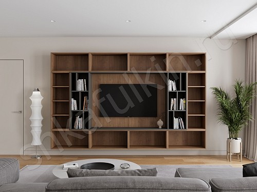 Изображение цвета Стенка Нельсон  Минимализм  Гостиная 