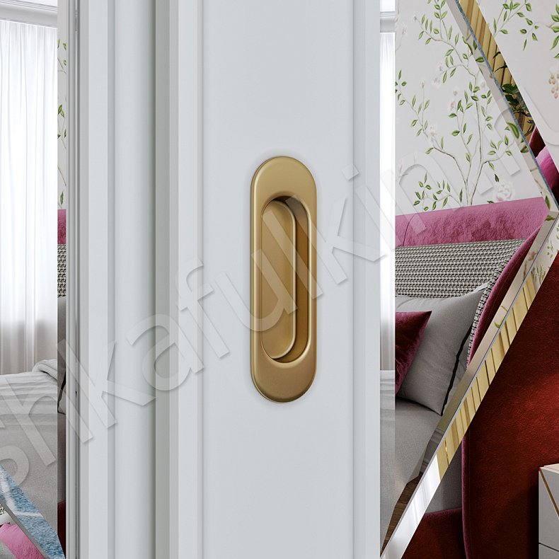 Встроенный шкаф-купе Форса Белый Светлые Неоклассика 3х створчатые Спальня Для вещей 6