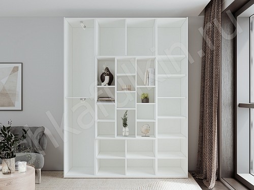 Изображение цвета Шкаф Томми Белый Современный 5и створчатые  