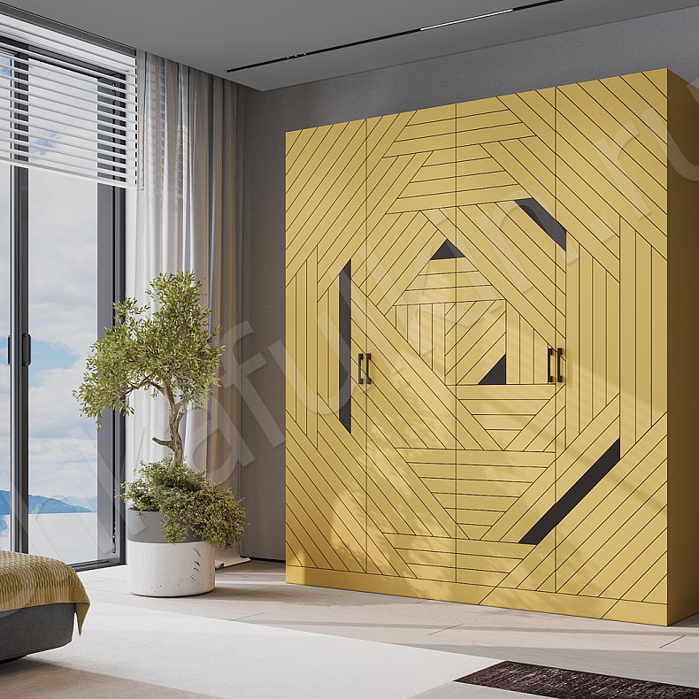 Шкаф Ромеро Цветной Современный 4х створчатые Гостиная Для вещей