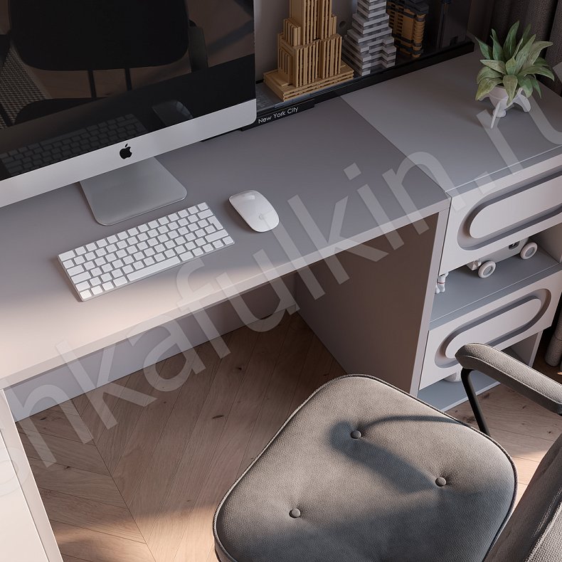 Изображение Детская Байт Светлые Современный 4х створчатые Детская Для книг Для вещей 4