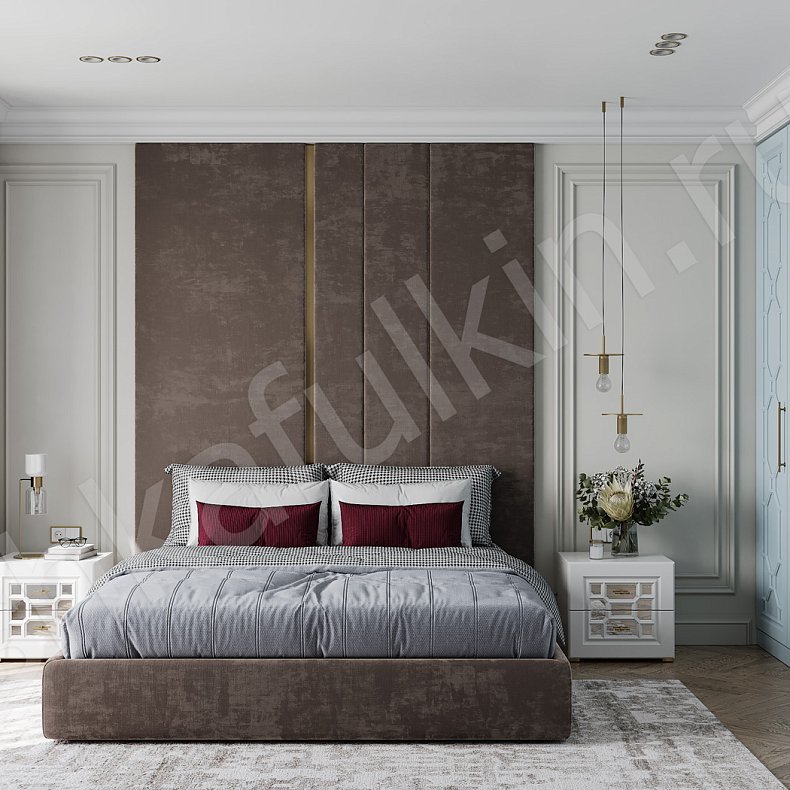 Изображение Гарнитур Сакура Белый Неоклассика 4х створчатые Спальня Для белья Для вещей 2