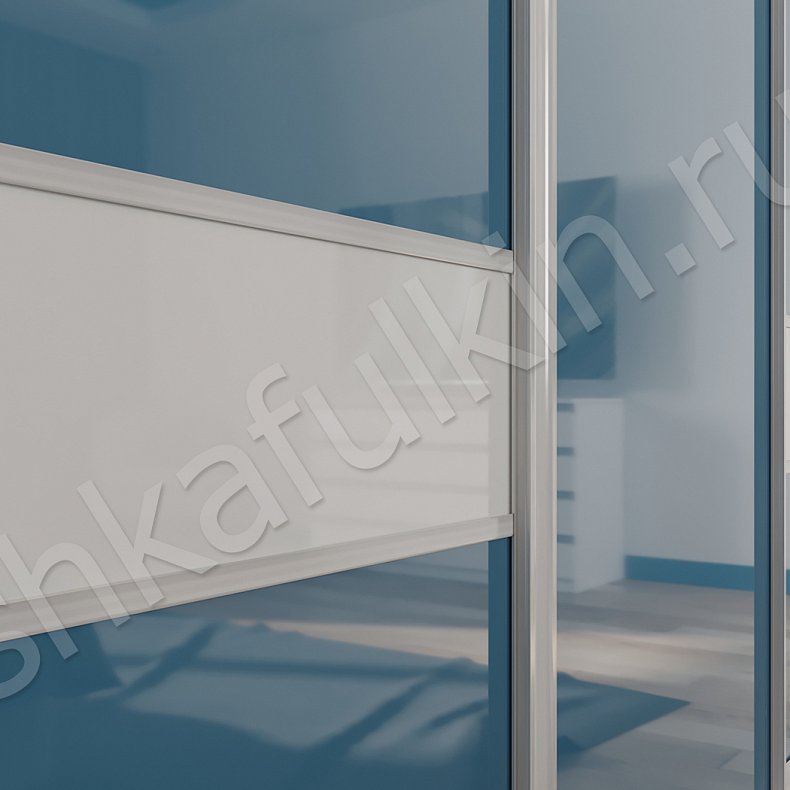 Изображение Шкаф-купе Акватон Синий Современный 4х створчатые Спальня Для вещей 3