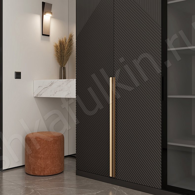 Прихожая с консолью Нотариус Черный Цветной Темные Зеленый Современный 5и створчатые Прихожая Для вещей 5