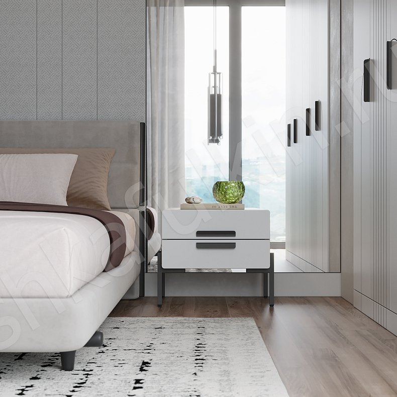 Гарнитур Ментор Светлые Белый Минимализм 6и створчатые Спальня Для вещей Для белья 2