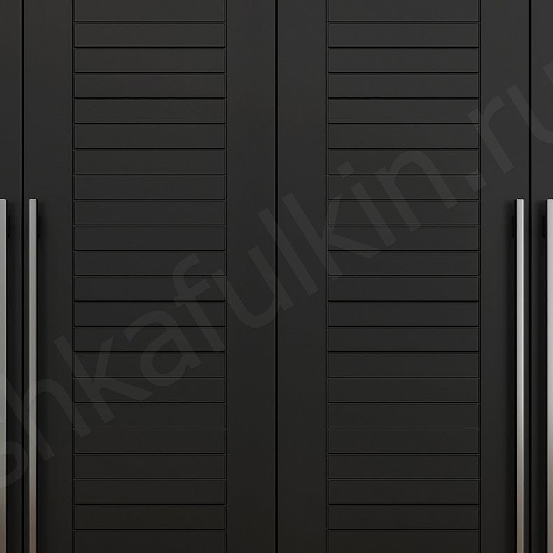 Прихожая Альба Темные Черный Современный 4х створчатые Прихожая Для вещей 4