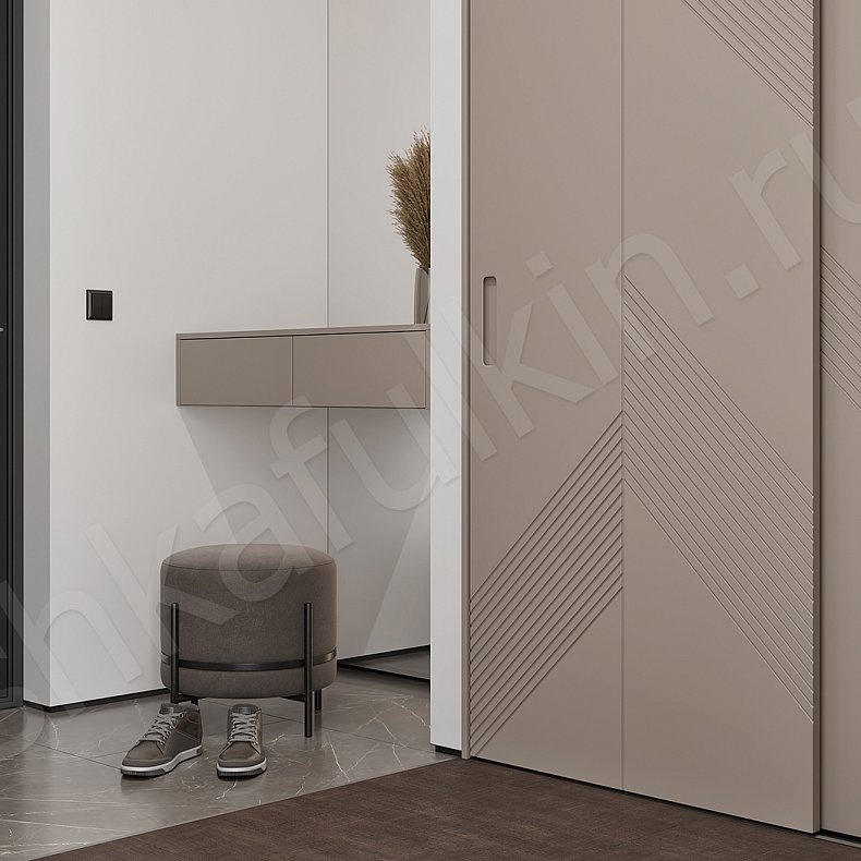 Прихожая Фернандо Светлые Коричневый Неоклассика 4х створчатые Коридор Для вещей 2