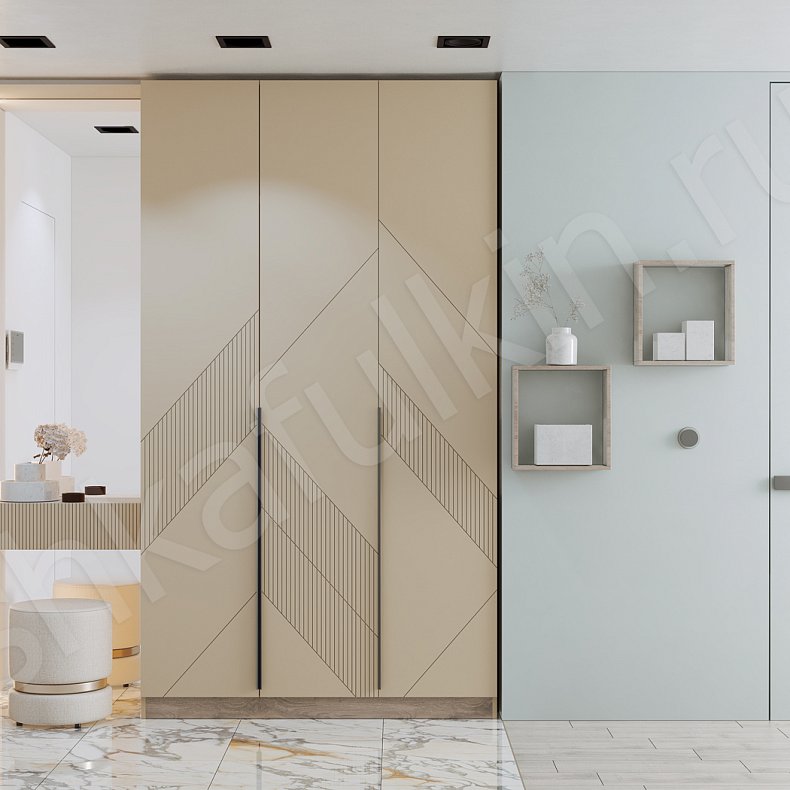 Прихожая Неонелли Цветной Коричневый Светлые Современный 3х створчатые Прихожая Для вещей