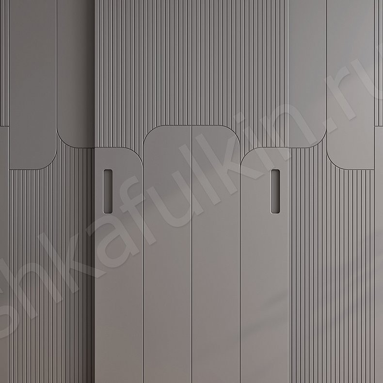 Шкаф-купе Амадео Светлые Современный 3х створчатые Гостиная Для вещей 2