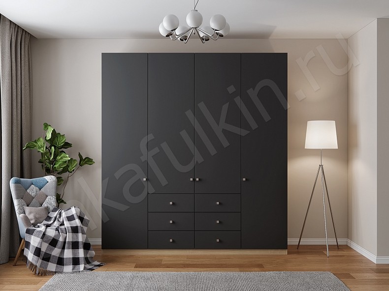 Корпусный шкаф Джерри Белый Прованс 4х створчатые Спальня 