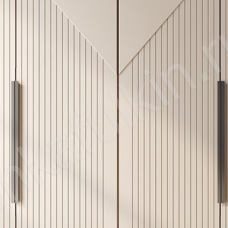 Шкаф Фигаро Светлые Коричневый Современный 4х створчатые Гостиная Для вещей Для декора 3