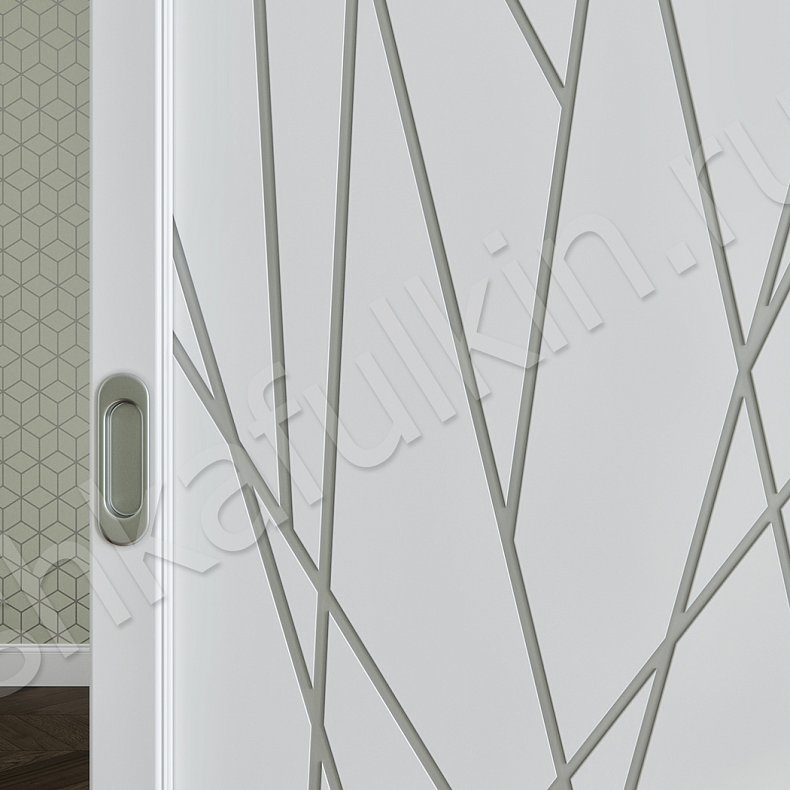 Угловой шкаф-купе Милора Белый Светлые Модерн 5и створчатые Гостиная Для вещей 3